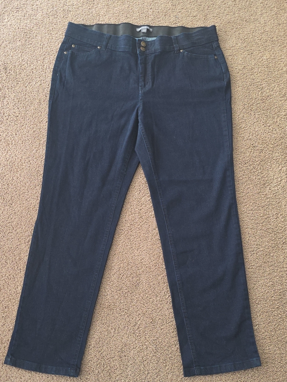 Jessica London Dark Indigo Straight Leg Jeans Size 18W